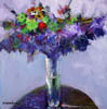 Violet Light with Green Bouquet