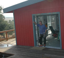 Bob in front of studio