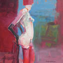 Costumed Standing Nude