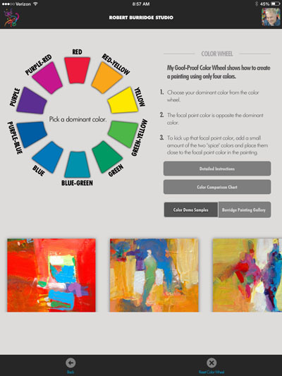 Burridge Goof Proof Color Wheel App