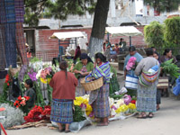 Flower Stand in the Mayan Market