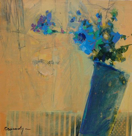 Blue on Butterscotch