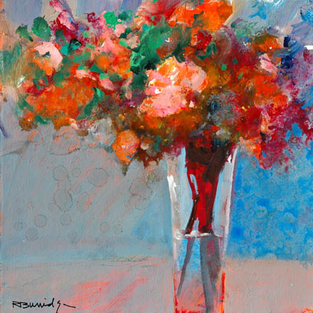 Bouquet in Blue Room