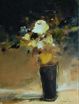 Floral using Rembrandt Technique 