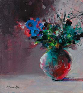Floral in Color using Rembrandt Technique