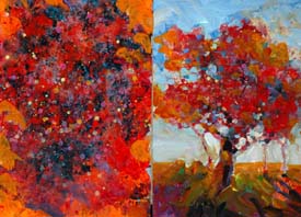 Making a Mess, then Negative Painting