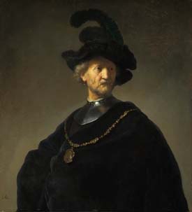 Rembrandt - Old Man in a Gorget&hellip; Black Cap