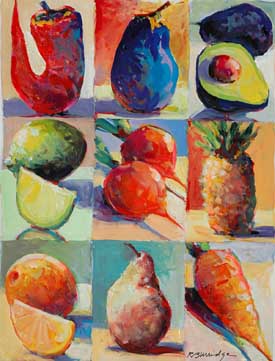 Market Day Enhanced Gicl&eacute;e with Glazing