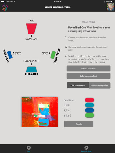 Color Wheel App - Red Dominant