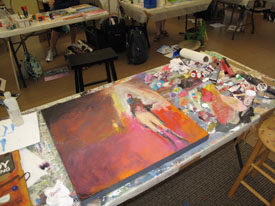 Painting Table Set-Up