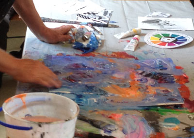 Photo Abstract Painting & Collage