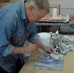 Texture using Newspapers