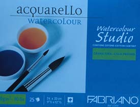 Fabriano Watercolor Studio Acquarello Watercolor Pad
