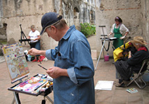 Painting Inside the Ruins