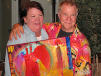 At the Art Reception in Raleigh