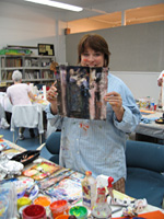 Linda with Paint Everywhere