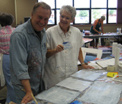 Bob and Patricia Hard at Work
