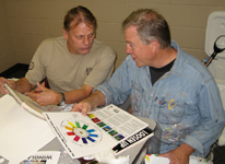 Bob and Brue in Deep Discussion