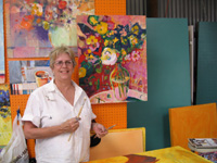 Sue and her Floral Painting