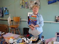 Ann and her Expressive Tree Painting